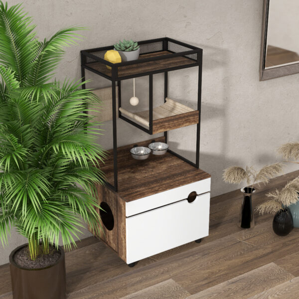 hidden cat litter box cabinet furniture for modern home design