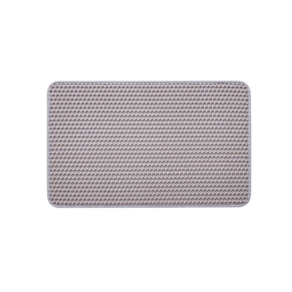 2b8b2a29a07286b0ab873c9d2dbc5b60 cat litter mat double layer waterproof honeycomb design for trapping litter