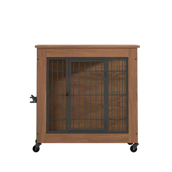 3 Dog Crate Furniture with Wheels for Small Dogs