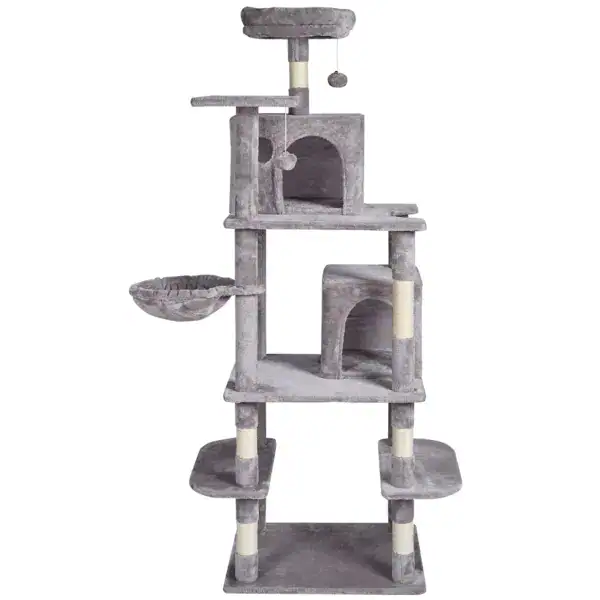 Cat Tree 68.5 inch multi level cat tower with scratching posts