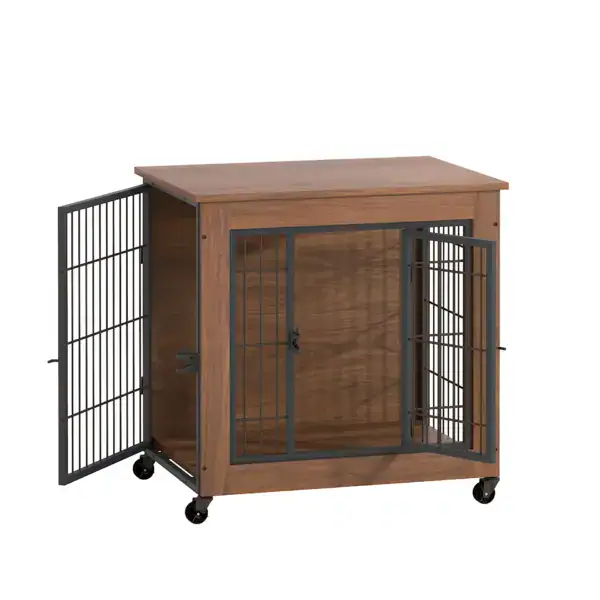 5 Dog Crate Furniture with Wheels for Small Dogs