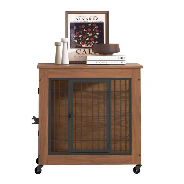 6 Dog Crate Furniture with Wheels for Small Dogs