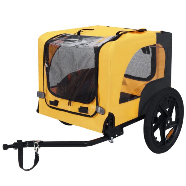 pet bike trailer for dogs foldable bicycle carrier with wheels