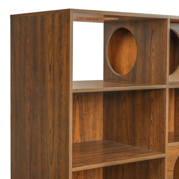 Cat House:Modern 2 IN 1 Wood Bookshelf