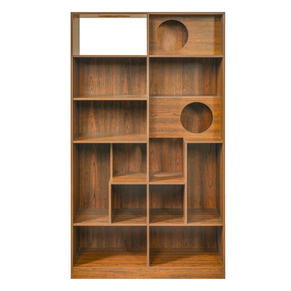 Cat House:Modern 2 IN 1 Wood Bookshelf