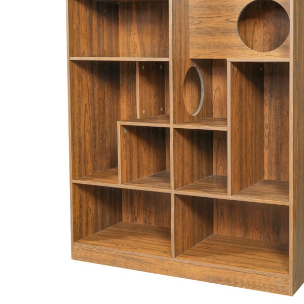 Cat House:Modern 2 IN 1 Wood Bookshelf