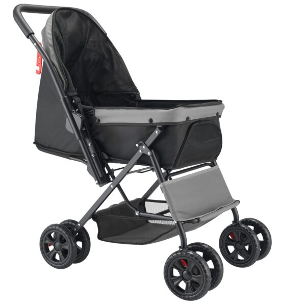 pet stroller for small dogs and cats with spacious interior