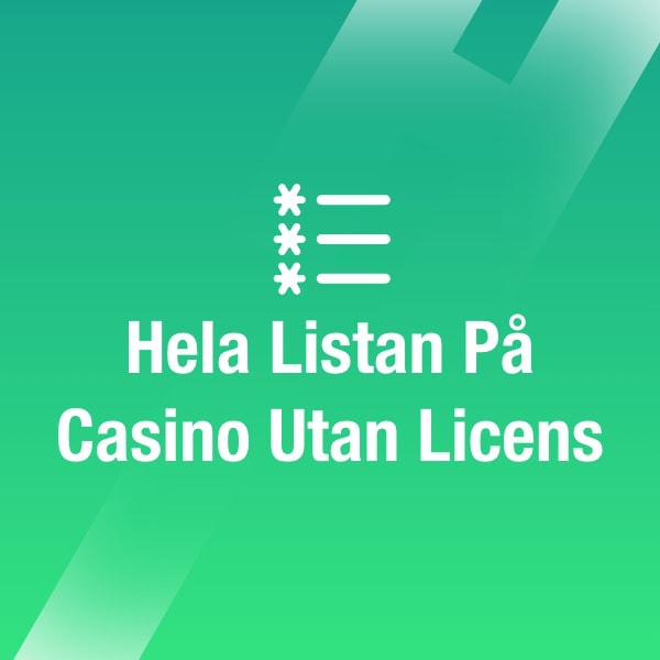 Hela listan pa casino utan licens 2