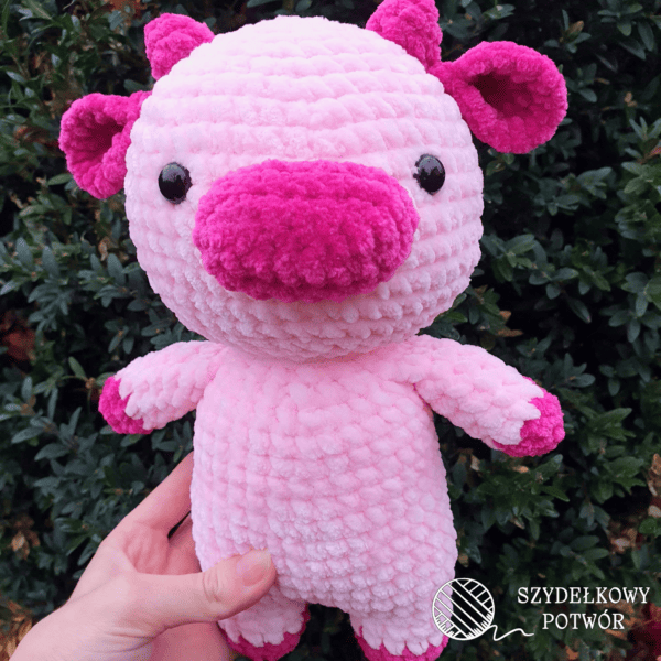 recznie robiona krowka na szydelku