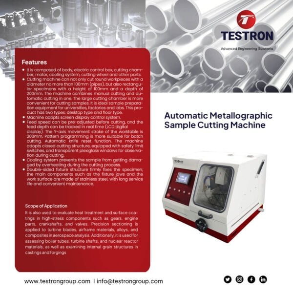 Metallographic Sample Cutting Machine TT-Q100B | High-Quality Results