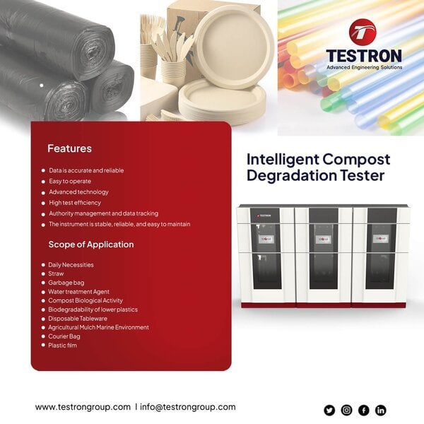 Intelligent Compost Degradation Tester and Biodegradation Analyzer