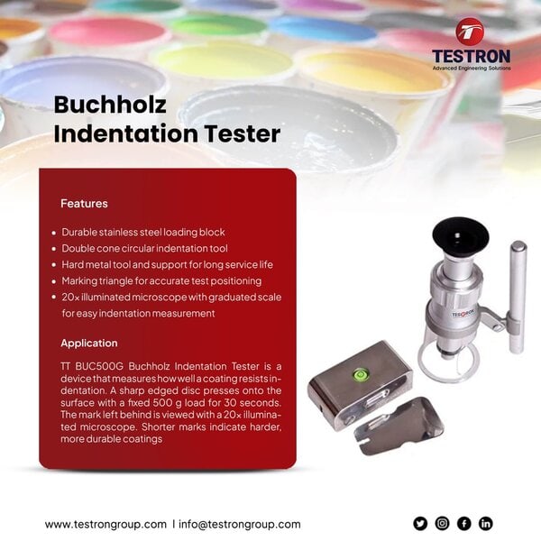 TT-BUC500G Buchholz Indentation Tester