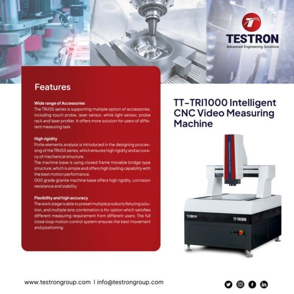 TT-TRI1000 Intelligent CNC Video Measuring Machine | TESTRON