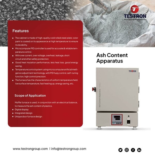 TT-ACA220 Ash Content Apparatus (Muffle Furnace) TT-ACA220 Ash Content Apparatus (Muffle Furnace)