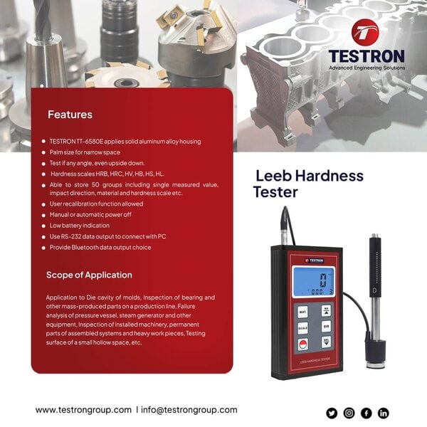 TT-6580E Leeb Hardness Tester (Enhanced-type)