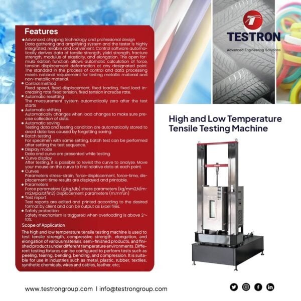 TT-HT300 High Temperature Tensile Testing Machine | TESTRON