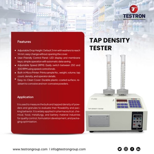 TT-DT02 Tap Density Tester | Powder Density Testing Instrument