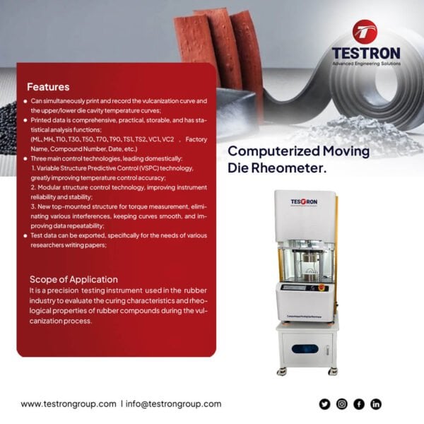 TT-CMDR10 Computerized Moving Die Rheometer