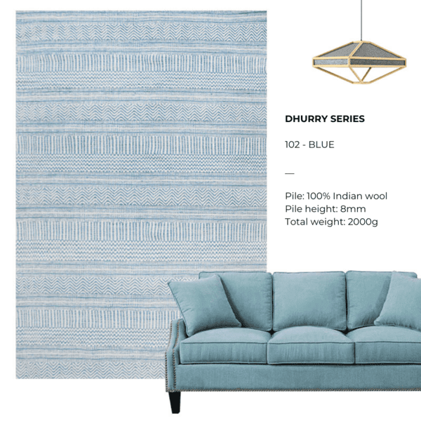 Dhurry Series 102-Blue