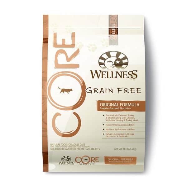 Wellness Core Natural Grain Free Dry Cat Food, Original Turkey & Chicken