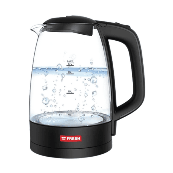 Fresh Glass Kettle Black 1.7L