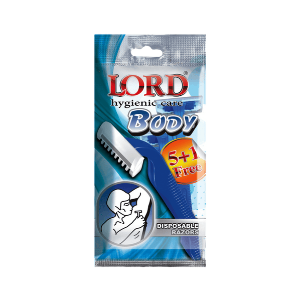 Lord II Disposable Razors Twin Blade (5 + 1 Pack) L155PH