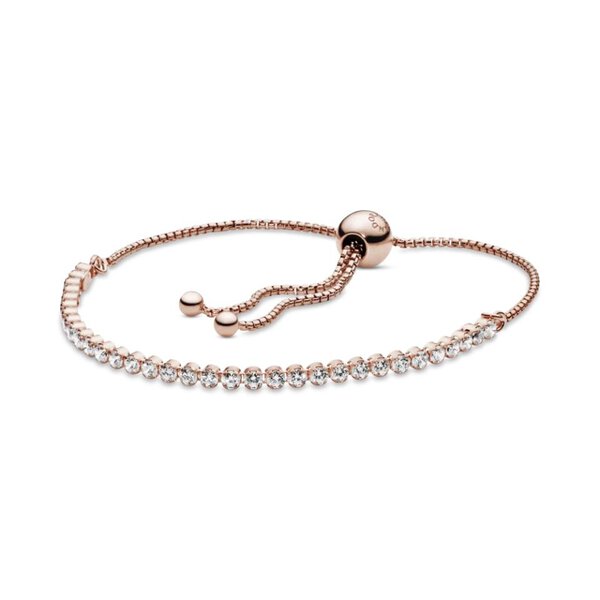 Браслет Pandora тенісний слайдер 580524CZ