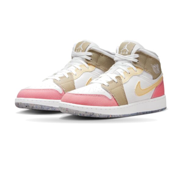 Nike Air Jordan 1 Mid SE GS "Pastel Vivid Green"