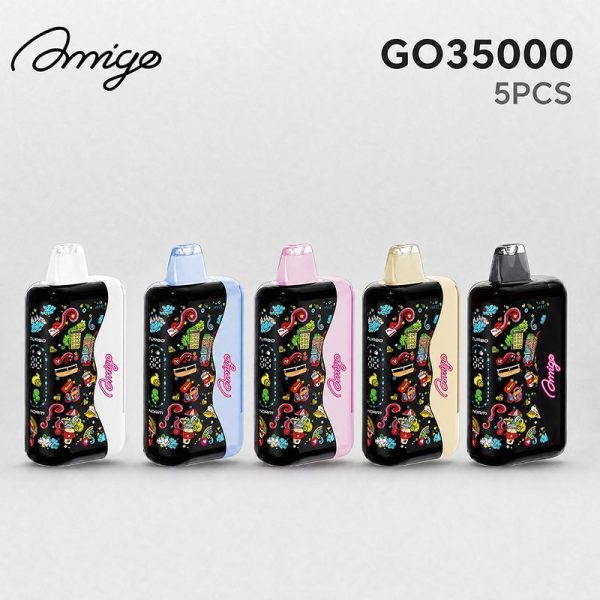 Amigo Go 35000 5 Pack - five disposable vape devices
