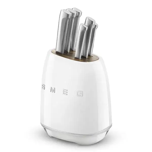 Комплект ножей SMEG белый