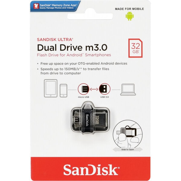 Memoria sandisk USB ultra dual drive 3.0 32gb
