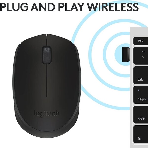 Mouse M170 - Gray Clamshell - Image 3