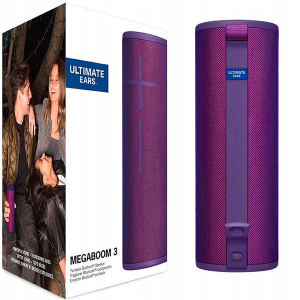 Parlante logitech ultimate ears megaboom 3 bt ultraviolet purple