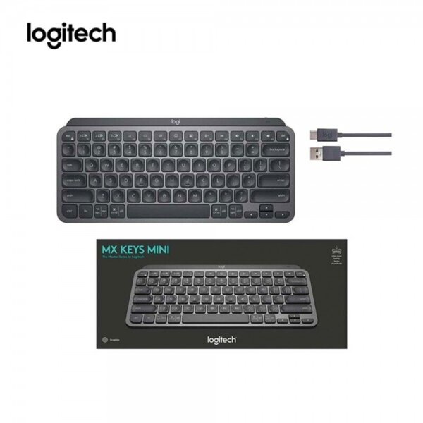 Logitech MX Keys Mini Teclado Inalámbrico Minimalista Iluminado Grafito