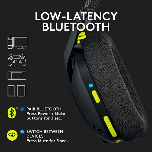 Diadema Logitech Gaming G435 Black 981-001049 - Image 3