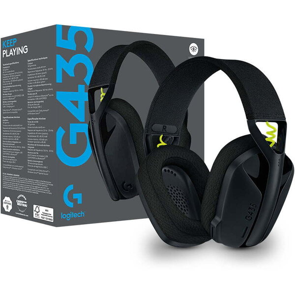 Diadema Logitech Gaming G435 Black 981-001049