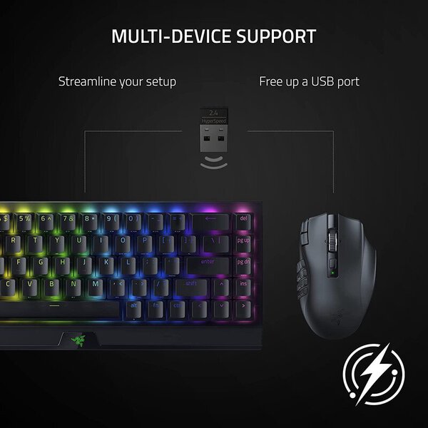 Mouse Razer Naga V2 HyperSpeed Wireless MMO Gaming Mouse RZ01-03600100-R3U1 - Image 3