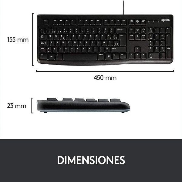 Teclado Logitech K120 Keyboard 920-004422 - Image 3