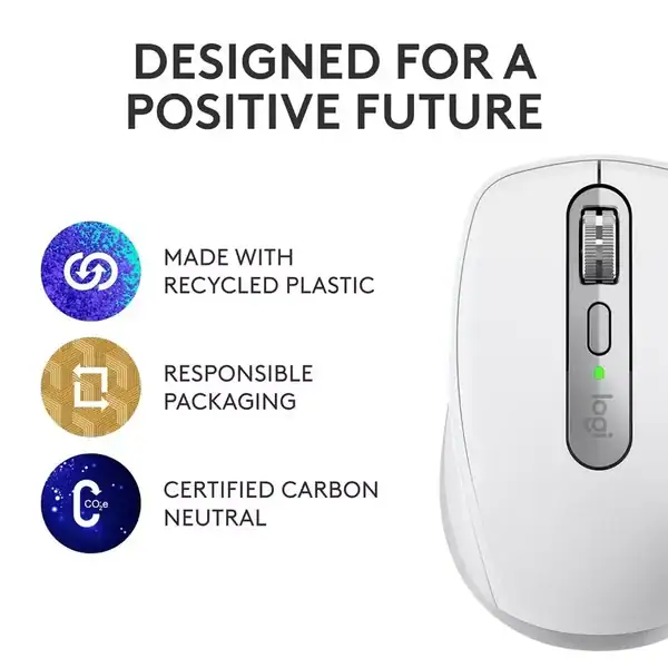 Mouse Logitech Inalámbrico Mx Anywhere 3s Blanco - Image 3