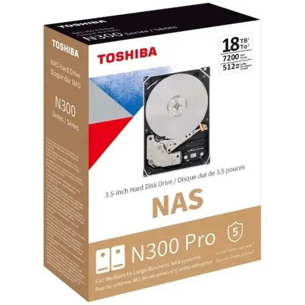 Disco Duro Interno Toshiba NAS N300 PRO 18TB