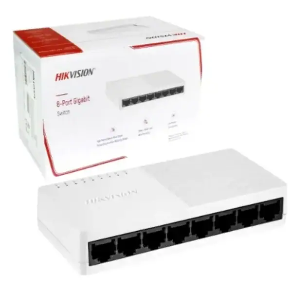 Conmutador Hikvision Gigabit de plástico DS-3E0508D-O 8 puertos