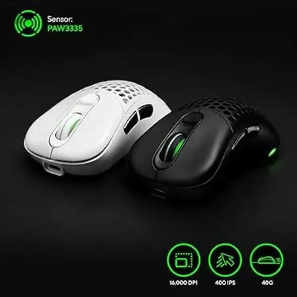 Mouse gamer inalámbrico recargable VSG Aquila Fly blanco mate - Image 3