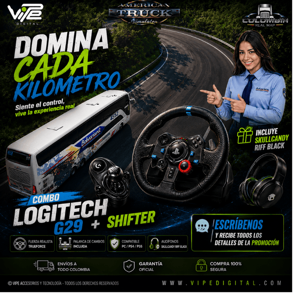 Volante Logitech G29 Se + Pedales + Palanca de cambios - Image 2