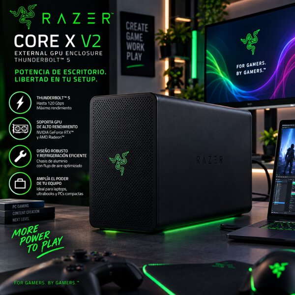Carcasa Externa para GPU Razer Core X V2 Thunderbolt 5