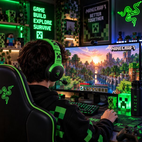 Diadema Gamer Razer Kraken V4 X Minecraft Edition - Image 2