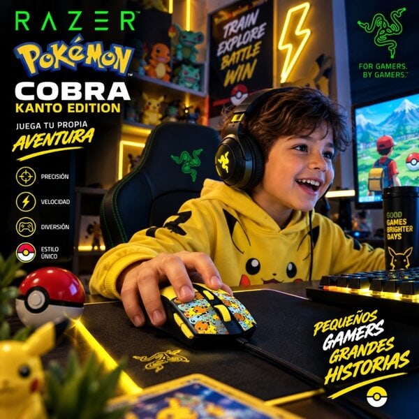 Mouse Gamer Razer Cobra Pokémon Kanto Edition - Image 2