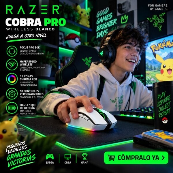 Mouse Gamer Razer Cobra Pro Wireless Blanco - Image 2