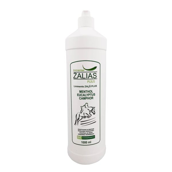 Linimentas ŽALIAS PLIUS tepalas nuo skausmo (180ml, 1l)