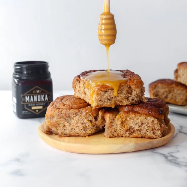 scones with kiva honey