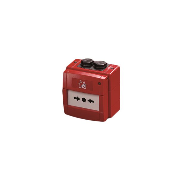 Waterproof manual call point ? red (surface); for use with range; IP67 with built in isolator